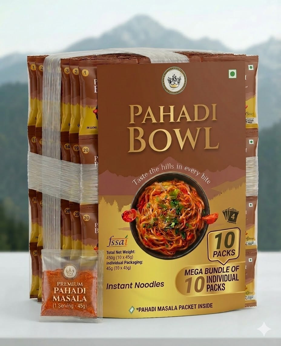 Pahadi Bowl Instant Noodles (Pack of 10)