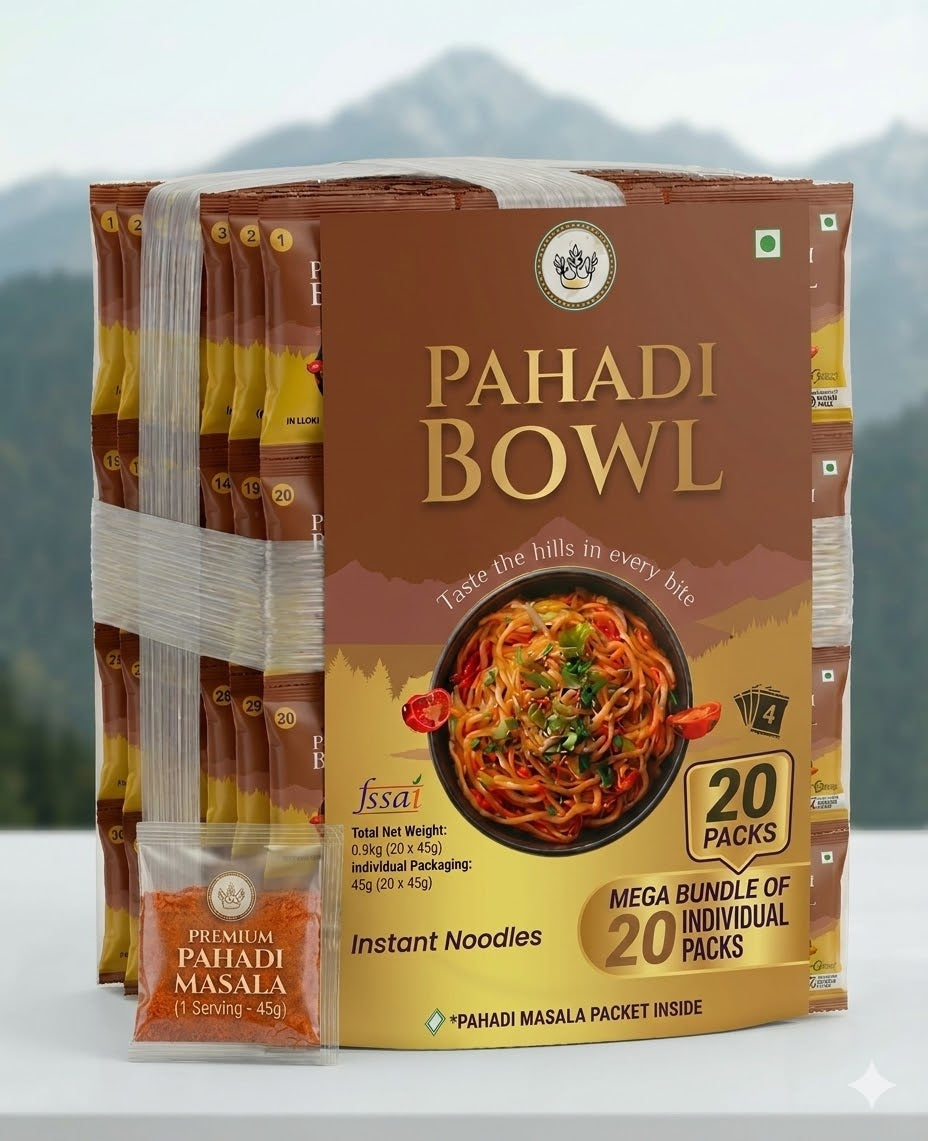 Pahadi Bowl Instant Noodles (Pack of 20)