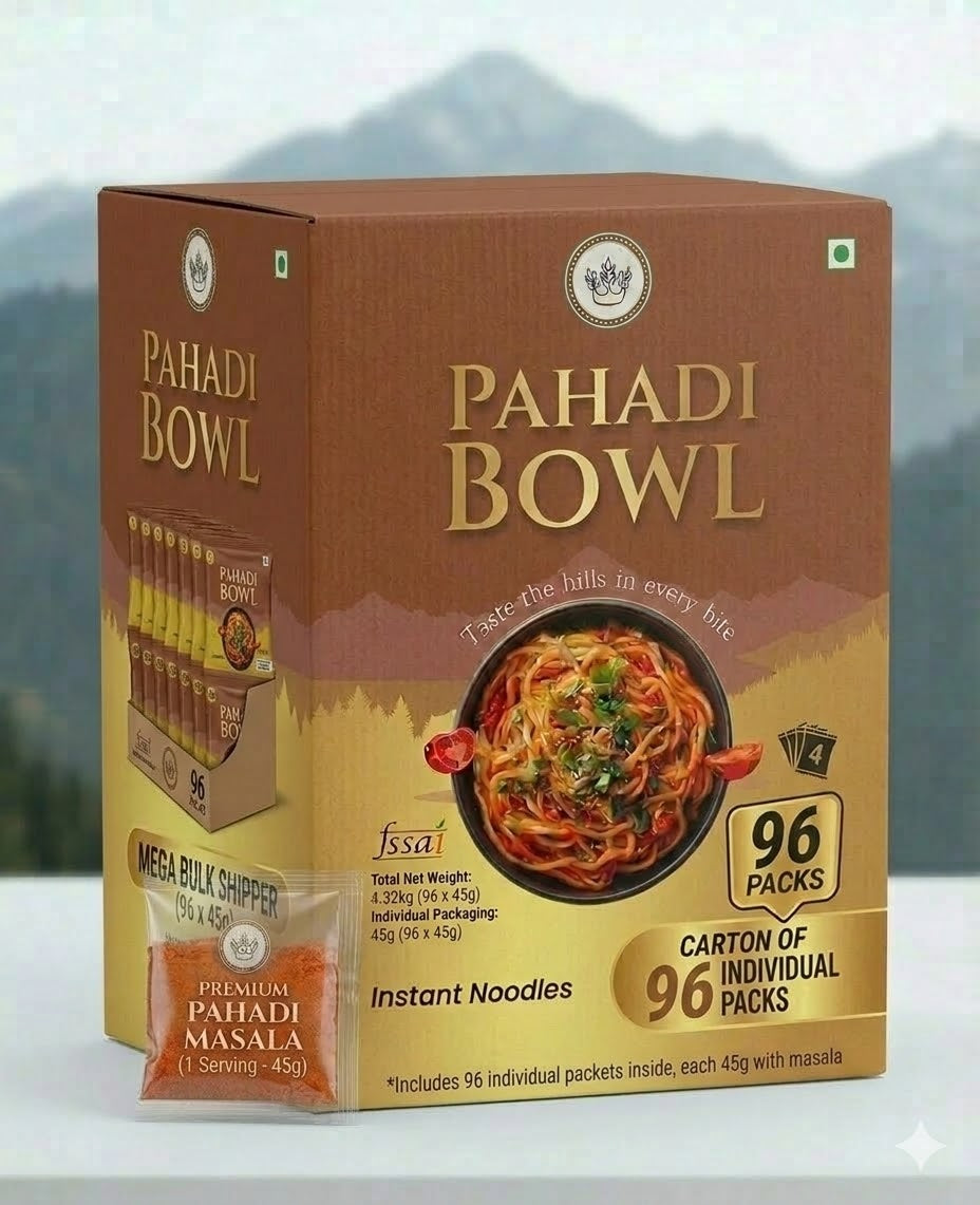 Pahadi Bowl Instant Noodles (Pack of 96)