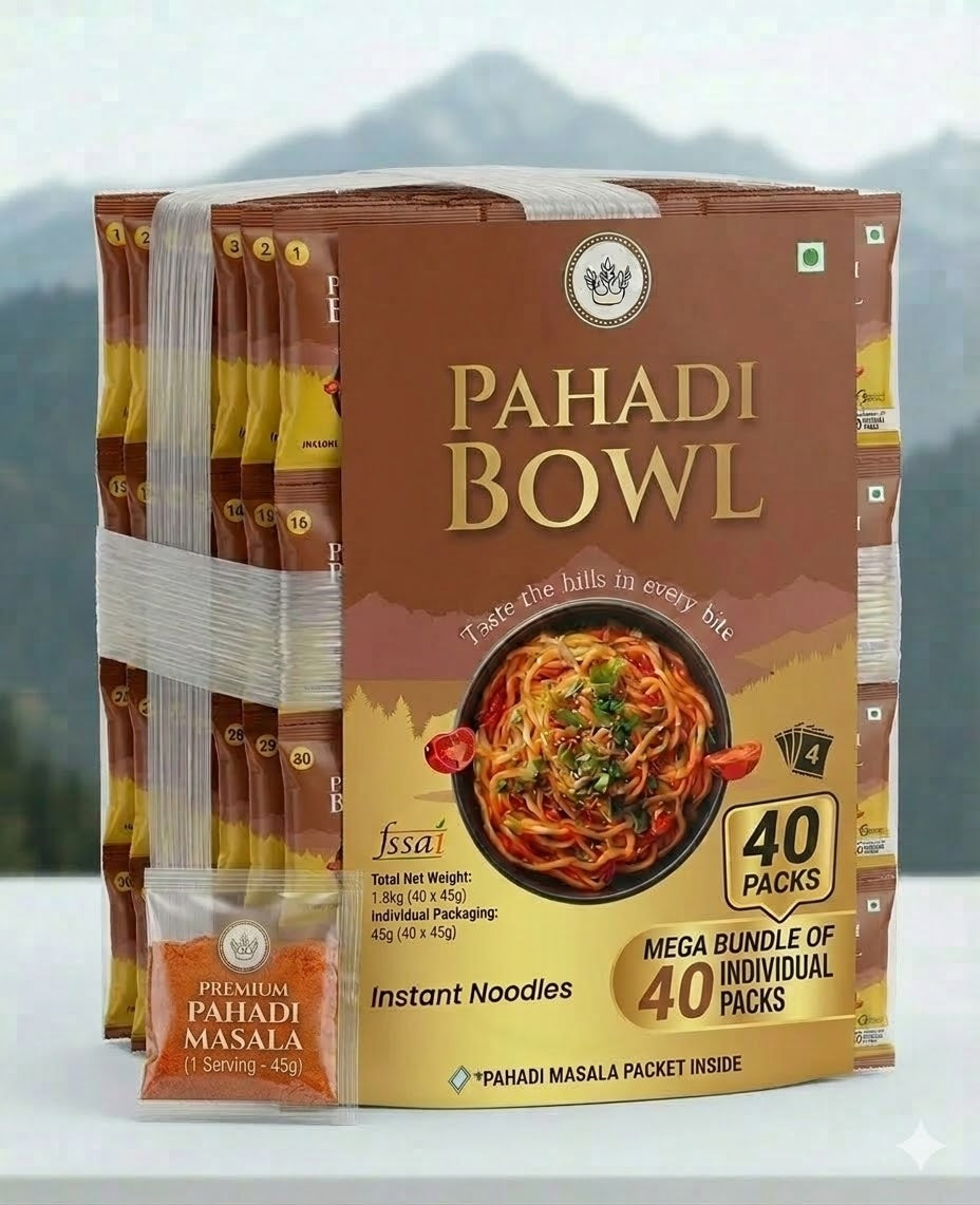 Pahadi Bowl Instant Noodles (Pack of 40)